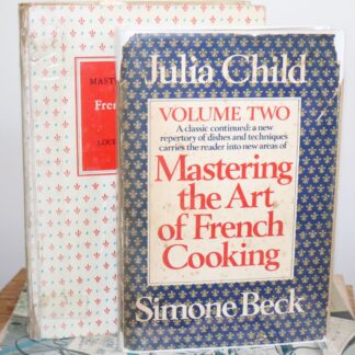 Mastering the Art of French Cooking by Julia Child Signed First Edition Vol 1 and Vol 2