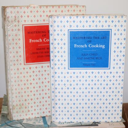 Mastering the Art of French Cooking by Julia Child Signed First Edition Vol 1 and Vol 2